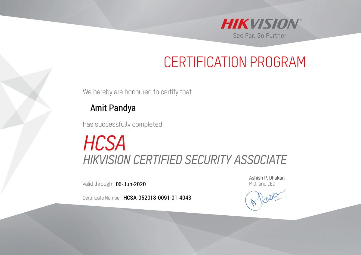 Hikvision Certified Security Associate